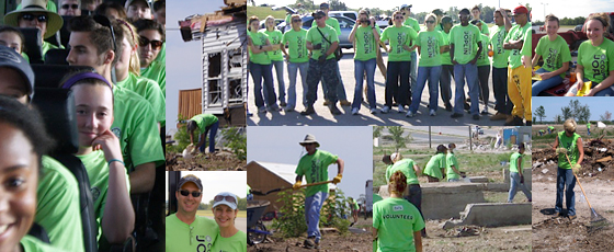 Photos of Columbians Ready to Help in Joplin